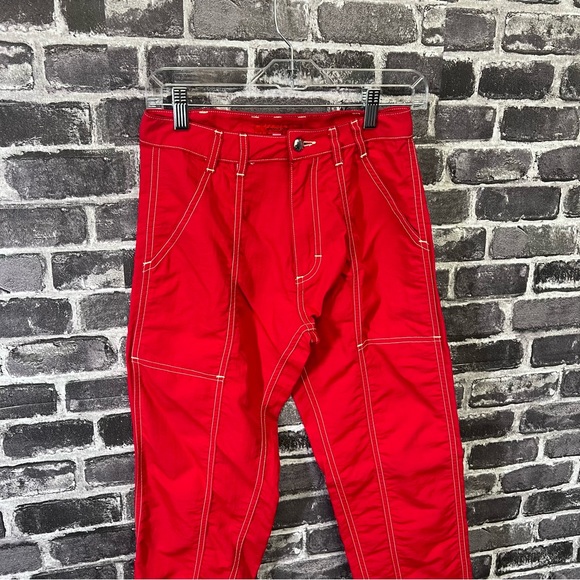 Eckhaus Latta Red Blunt Trousers - size 26 - Picture 5 of 12